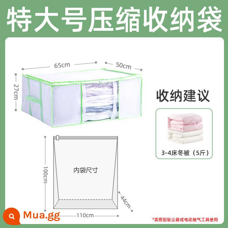 Taili nén chân không hộp lưu trữ vải gấp trăm hộp lưu trữ quần áo chăn quần áo hoàn thiện giường lưu trữ hiện vật - ⭐Mẫu đặc biệt dành cho chăn bông⭐Hộp nén cực lớn.