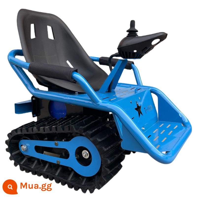 Xe điện trẻ em đường đua xe tăng nhỏ ATV địa hình kart vuông cho thuê đồ chơi giải trí cho trẻ em trên mọi địa hình - màu xanh da trời