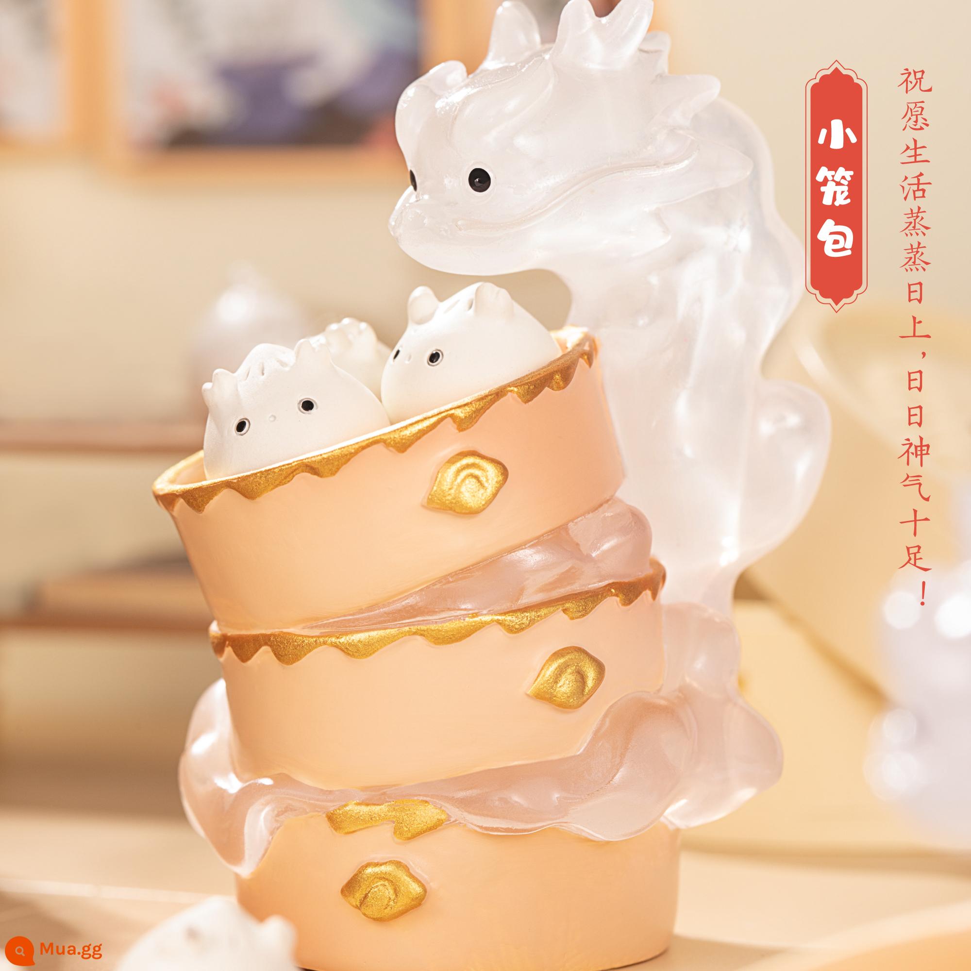 Tử Cấm Thành Bảo tàng Taobao Wenchuang Shenlong Tiệc Xiaolongbao Máy tính để bàn Mô hình trang trí Ngày nhà giáo Món quà sinh nhật Tanabata - Tiểu Long Bảo