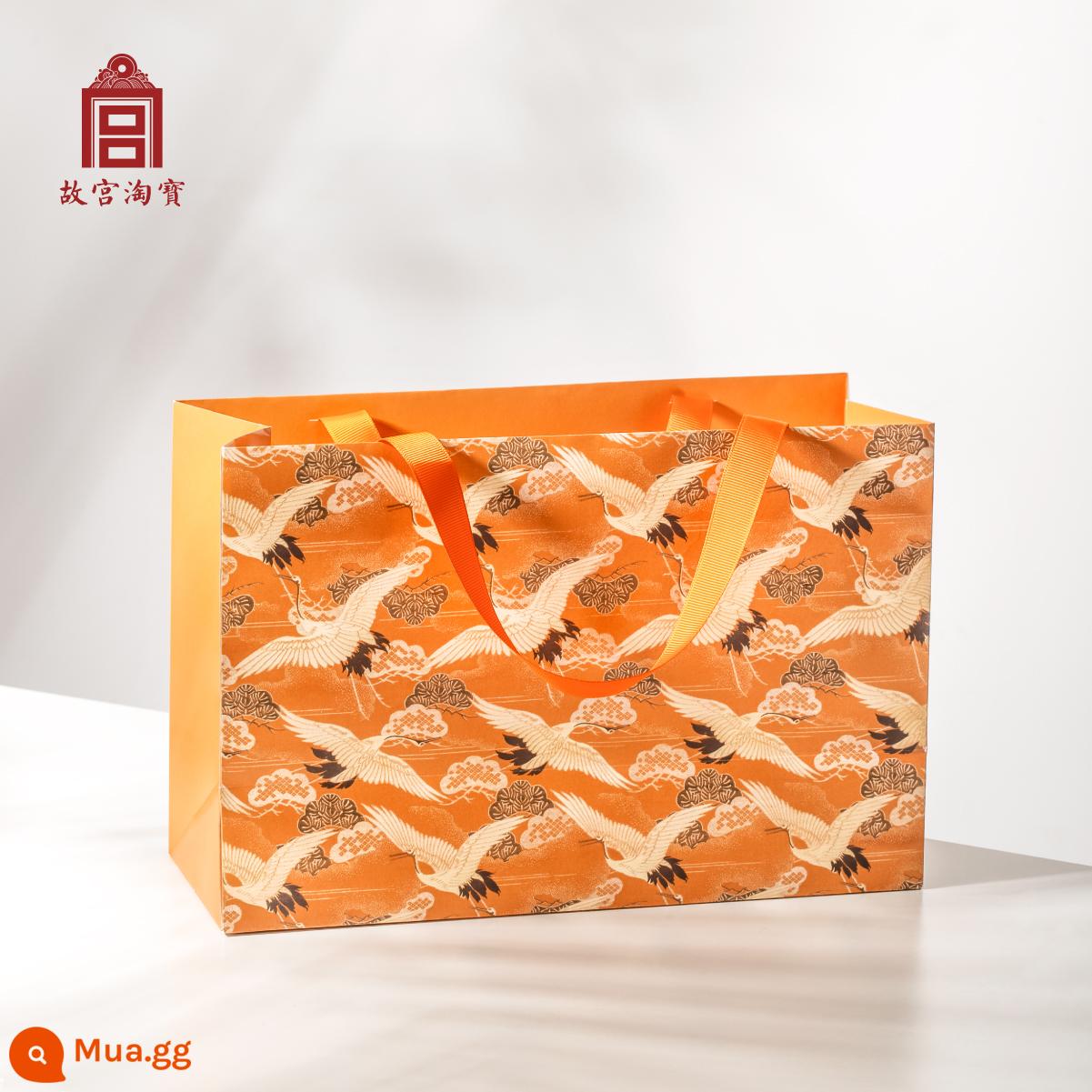 Tử Cấm Thành Taobao Crane Diancui Túi xách Quà tặng sinh nhật Túi quà tặng Bao bì Túi Bảo tàng Văn hóa và Sáng tạo - Họa tiết cây thông và hạc