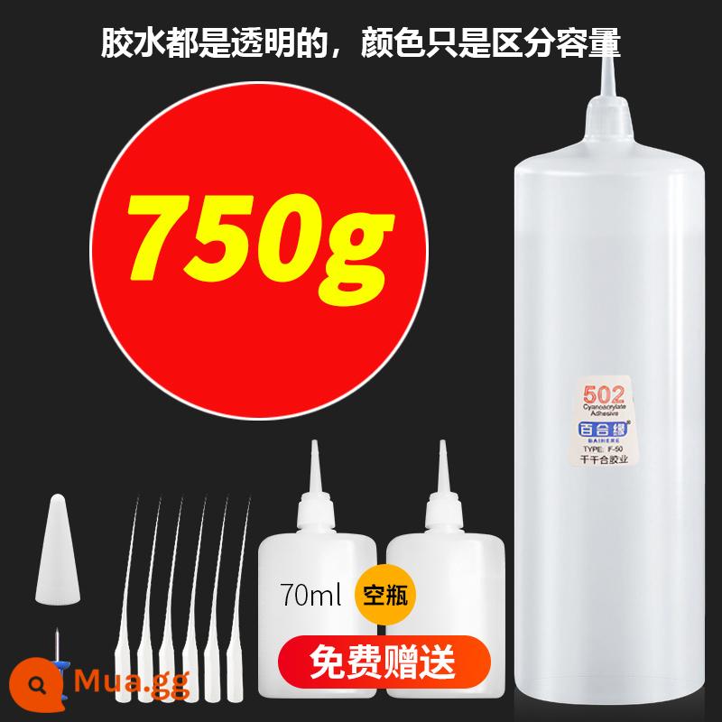 keo 502 chai lớn chính hãng 3 giây keo dán quảng cáo keo dán nhanh khô keo dán đồ gỗ chuyên dùng - 750g (kèm phụ kiện)