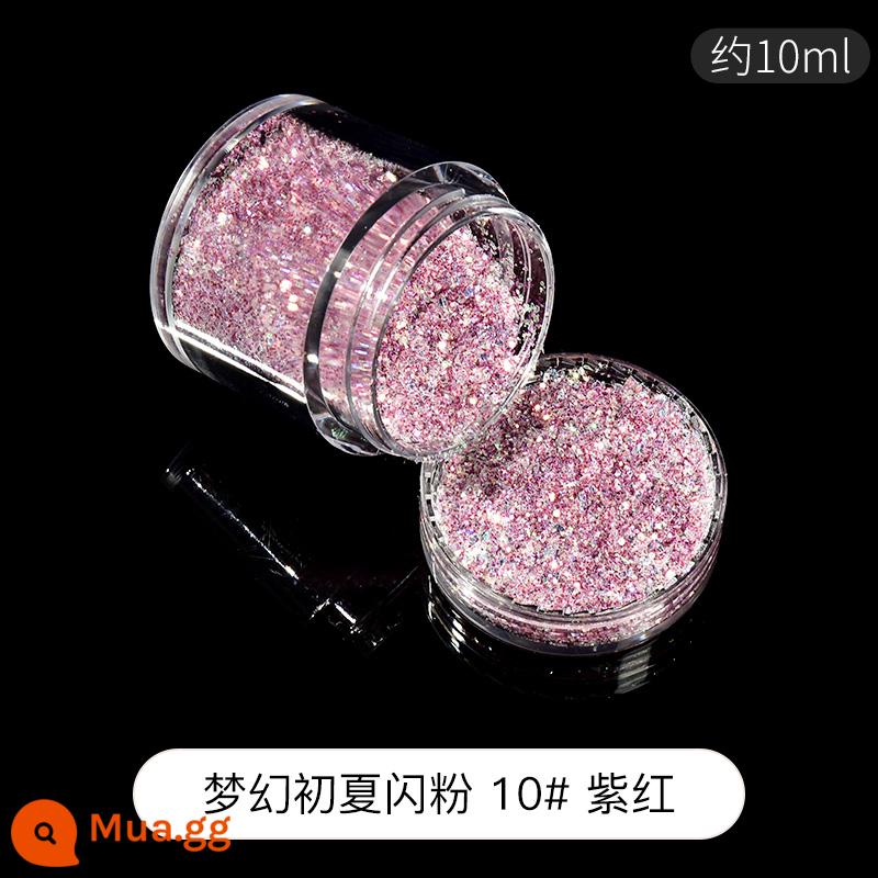 Mịn đèn flash bột tự làm chất liệu handmade Đầm pha lê keo AB keo khuôn nhựa UV keo cát lún mạt chược phụ - Long lanh đầu hè mộng mơ 10# Đỏ tím