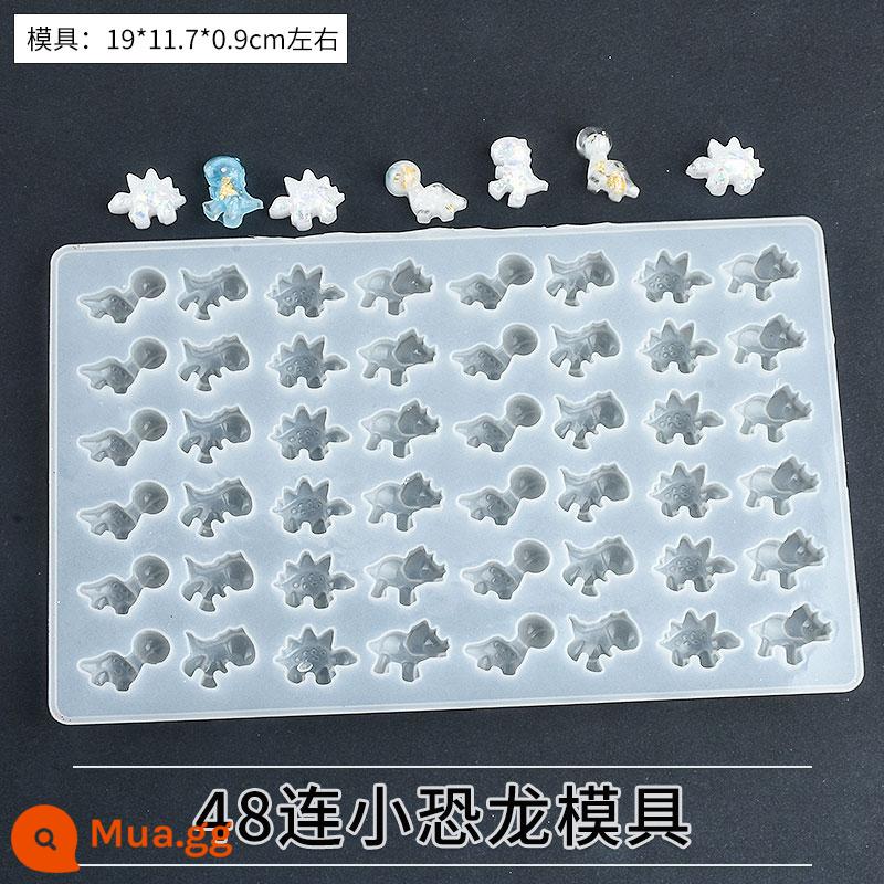 Miễn phí vận chuyển khuôn silicone bộ sưu tập pha lê keo AB keo handmade tự làm gói nguyên liệu nhựa epoxy keo mài mòn móng vuốt mèo - Khuôn khủng long nhỏ của công ty thứ 48