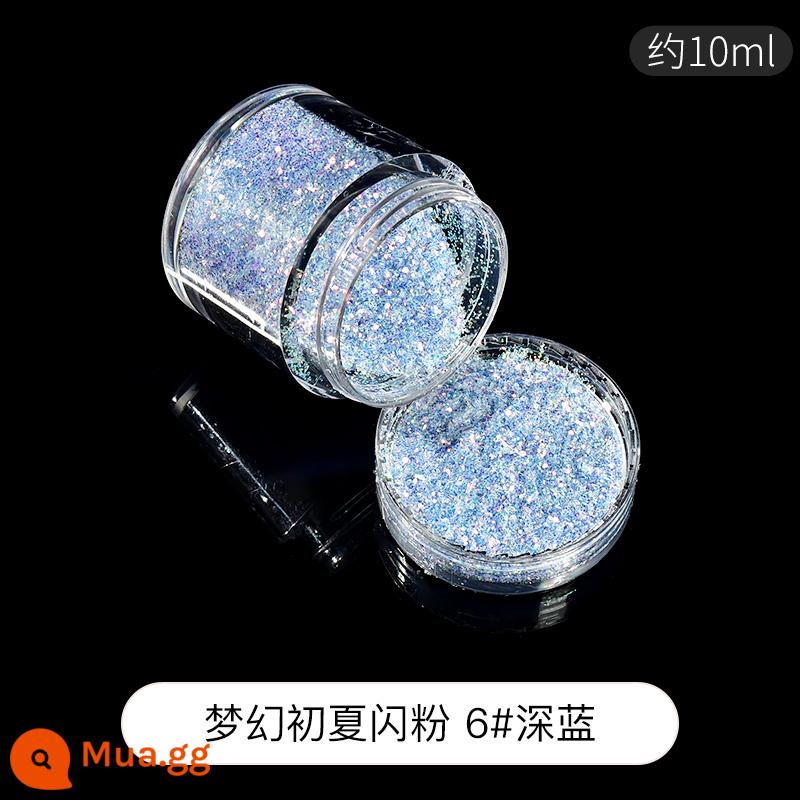 Mịn đèn flash bột tự làm chất liệu handmade Đầm pha lê keo AB keo khuôn nhựa UV keo cát lún mạt chược phụ - Lấp lánh đầu hè mộng mơ 6# xanh đậm