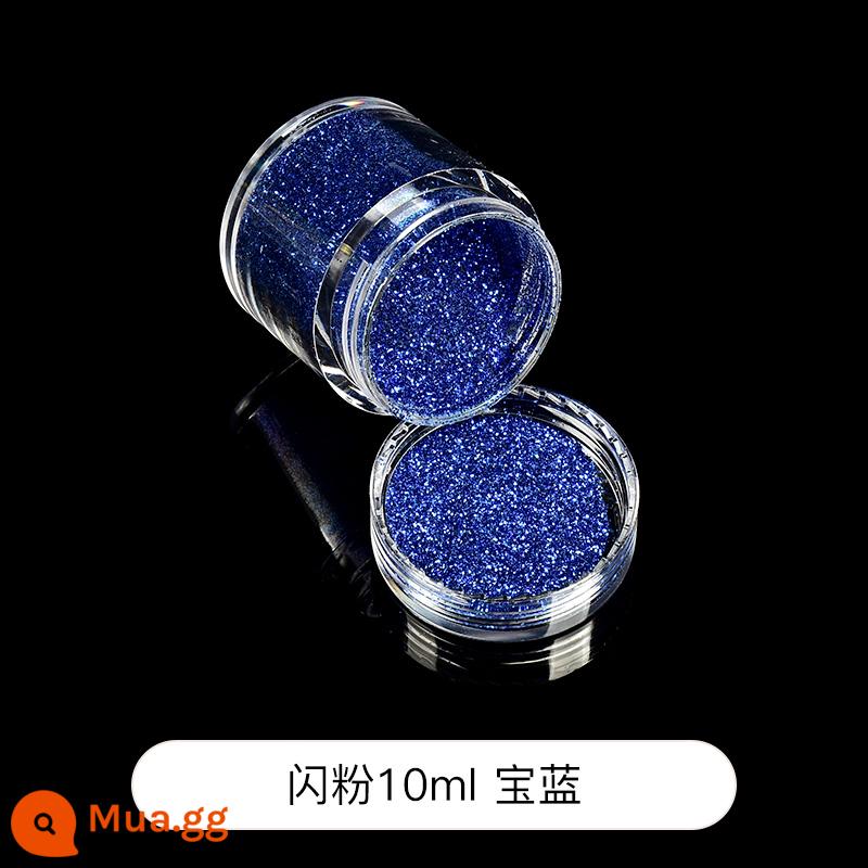 Mịn đèn flash bột tự làm chất liệu handmade Đầm pha lê keo AB keo khuôn nhựa UV keo cát lún mạt chược phụ - Bột long lanh 10ml màu xanh sapphire