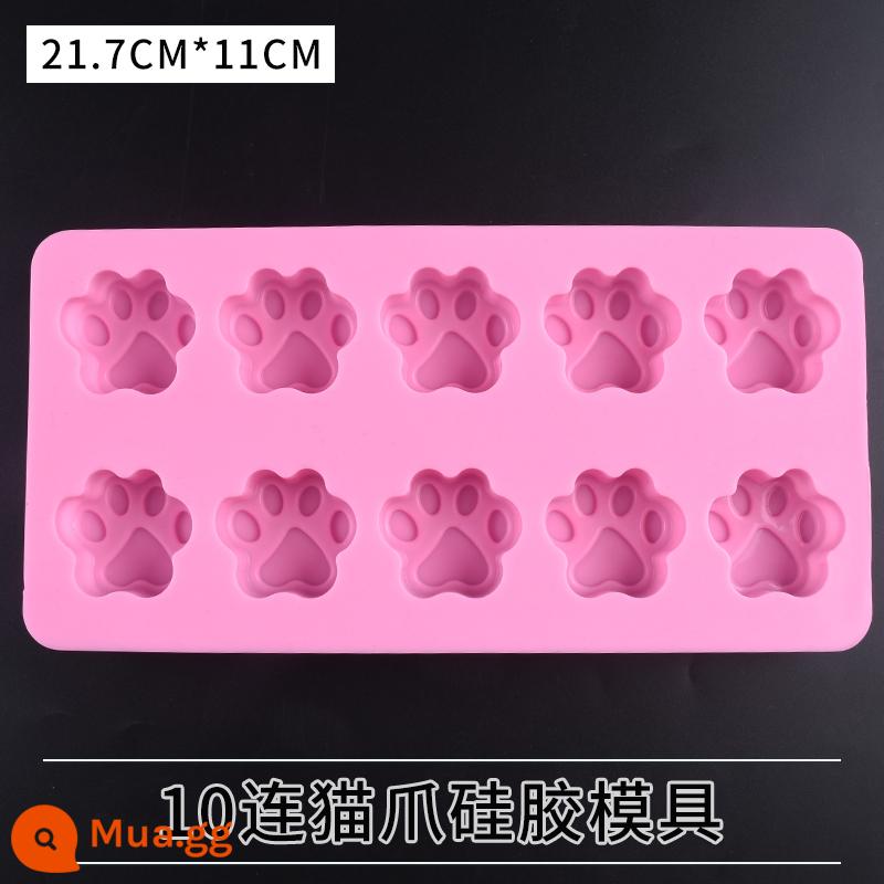 Miễn phí vận chuyển khuôn silicone bộ sưu tập pha lê keo AB keo handmade tự làm gói nguyên liệu nhựa epoxy keo mài mòn móng vuốt mèo - 10 móng vuốt mèo