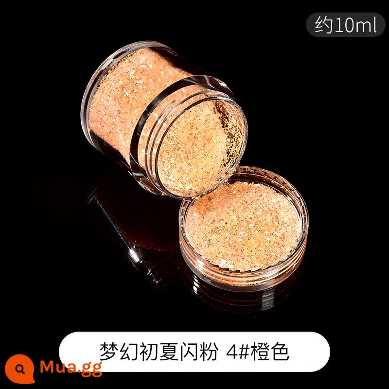 Mịn đèn flash bột tự làm chất liệu handmade Đầm pha lê keo AB keo khuôn nhựa UV keo cát lún mạt chược phụ - Long lanh đầu hè mộng mơ 4# Cam