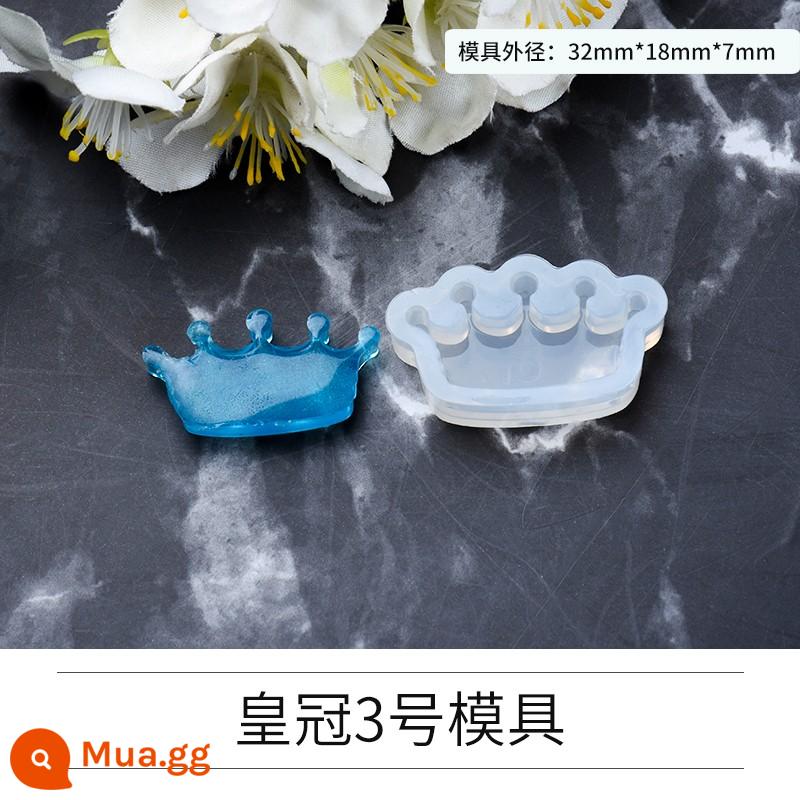 Miễn phí vận chuyển khuôn silicone bộ sưu tập pha lê keo AB keo handmade tự làm gói nguyên liệu nhựa epoxy keo mài mòn móng vuốt mèo - khuôn vương miện 3