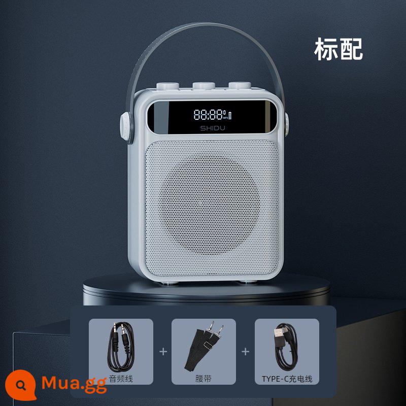 Shidu S95 Vuông Dance Bluetooth Loa Gia Đình Di Động Nhỏ Khối Lượng Lớn Karaoke Ngoài Trời Có Micro - Phiên bản Bluetooth màu trắng ngọc trai