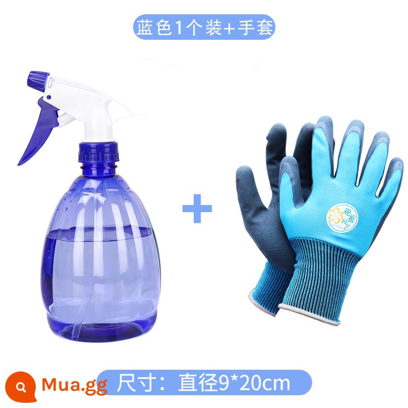 Hộ Gia Đình Rượu Xịt Có Thể Áp Suất Không Khí Mịn Phun Sương Tưới Cây Xịt Nhỏ Ấm Siêu Tốc Bình Xịt Khử Trùng Nước Vệ Sinh Bình Xịt Đặc Biệt - Màu xanh [1 gói] + 1 đôi găng tay Quzhi, một cỡ vừa vặn