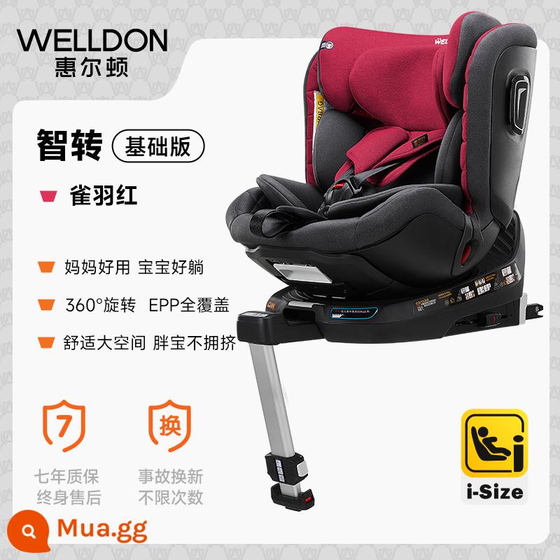 Ghế an toàn trẻ em welldon Welldon Zhizhuan Pro Xe ô tô cho bé 0-7 tuổi có vòng xoay ô tô cho bé - Zhizhuan-queyuhong EPP+ phiên bản cơ bản