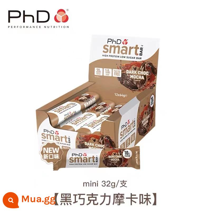 Tiến Sĩ Protein Thanh Mini Thông Minh Di Động Bao Bì Thể Dục Đầy Đủ Bữa Ăn Thanh Thay Thế Thanh Năng Lượng Lượng Calo Thấp 0 Chất Béo Bữa Ăn Thay Thế - Mocha sô cô la đen [Hương vị mới ra mắt]