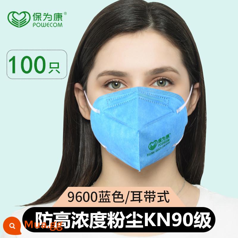 Baowei Kang Macian Bụi -Công nghiệp Công nghiệp KN90 với van hô hấp. - [Không van KN90] xanh 9600 (100 cái)