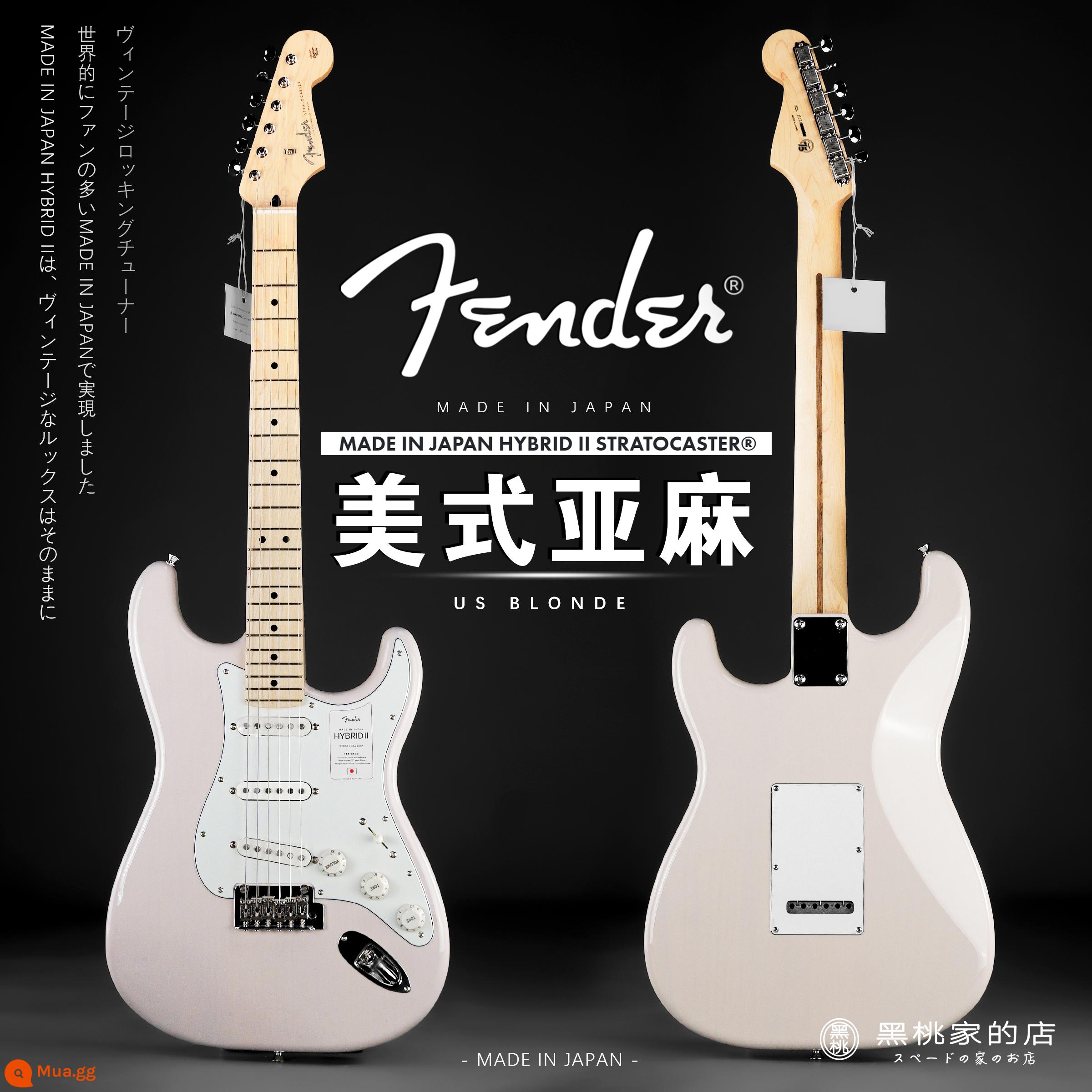 [Spades] Đàn guitar điện Fender Japan Finn Hybrid thế hệ 2 Stratocaster - [Hàng có sẵn] American Linen Color-Maple