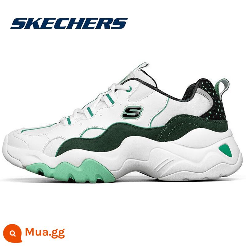 SKECHERS cửa hàng flagship bố giày nam mùa xuân và mùa thu 2022 mới giày thể thao gấu trúc giày thường 666165 - 666165/WTQ