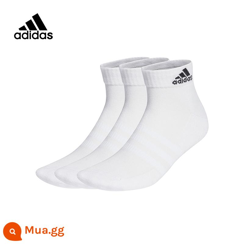 adidasVớ adidas nam nữ cùng kiểu mùa xuân 2023 ba đôi vớ thể thao ống giữa mới HT3441 - HT3441