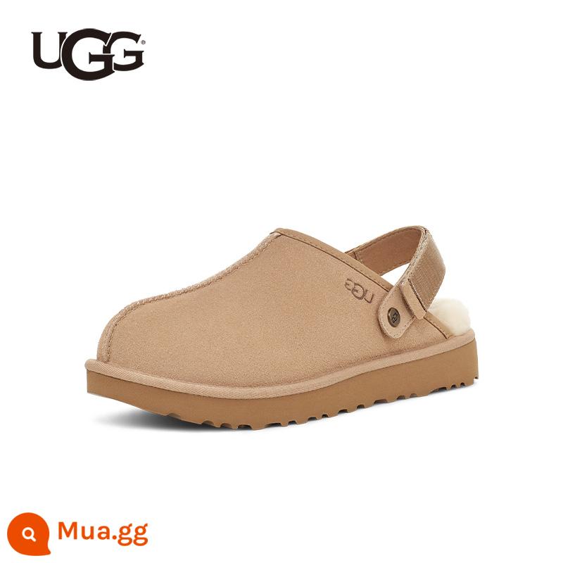 UGG mùa xuân mới dành cho nữ thời trang và thoải mái giày Velcro đế phẳng màu trơn giày mũi nhọn 1153516 - SAN | màu cát