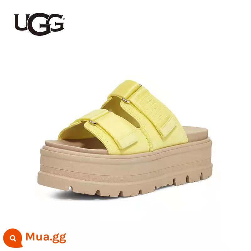 UGG2022 Xăng đan nữ mùa hè Velcro Thoáng khí Đáy dày Thường Thoải mái Dép 1118771/1119951 - LELI | màu xanh chanh