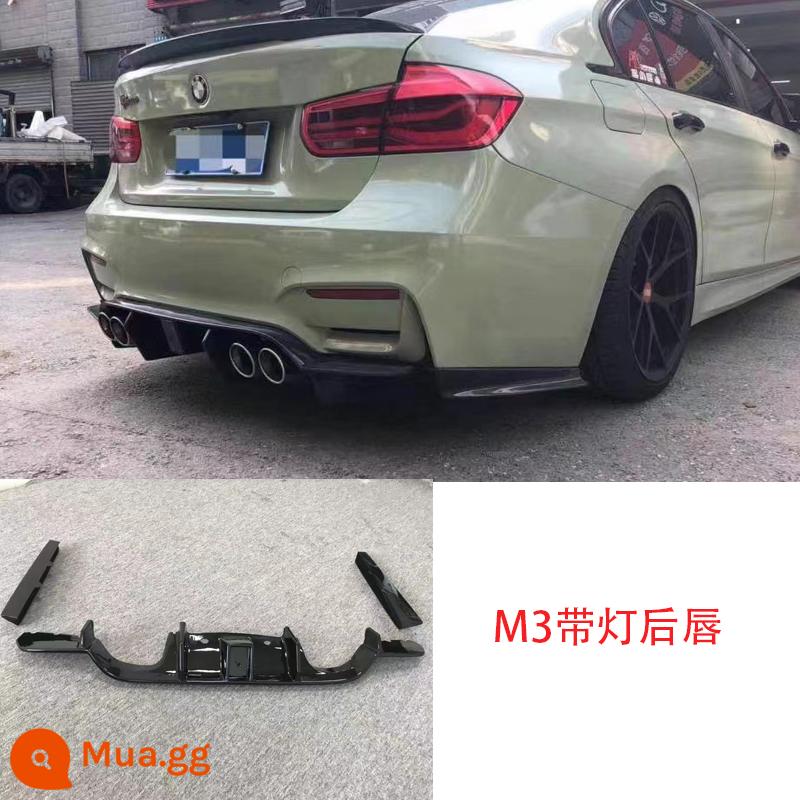 Thích hợp cho XE BMW M3 Vòm M Bộ 3 Series sửa đổi M3 vòm lớn phía trước cản trước F30/F35 ba dòng - Môi sau M3 có đèn