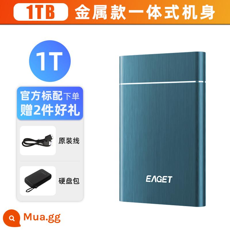 Yijie Disk Disk di động 1T cao tốc 2tb Máy tính lớn -Capacity Máy tính bên ngoài Điện thoại di động TIÊU CHU - 1TB [kim loại màu xanh lam] chống rơi và chống sốc*Bảo hành chung toàn quốc