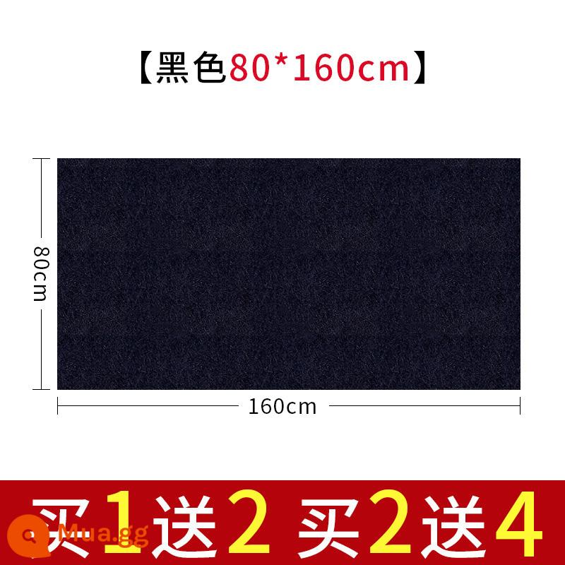 Nỉ nỉ dày thư pháp và cọ vẽ thực hành thư pháp len nỉ đặc biệt viết cọ viết pad nỉ sách vải tranh vải nỉ thư pháp đồ dùng trải bàn học tứ quý tranh trung quốc nỉ pad tranh vải nỉ - Màu đen dày 5mm [80*160cm]