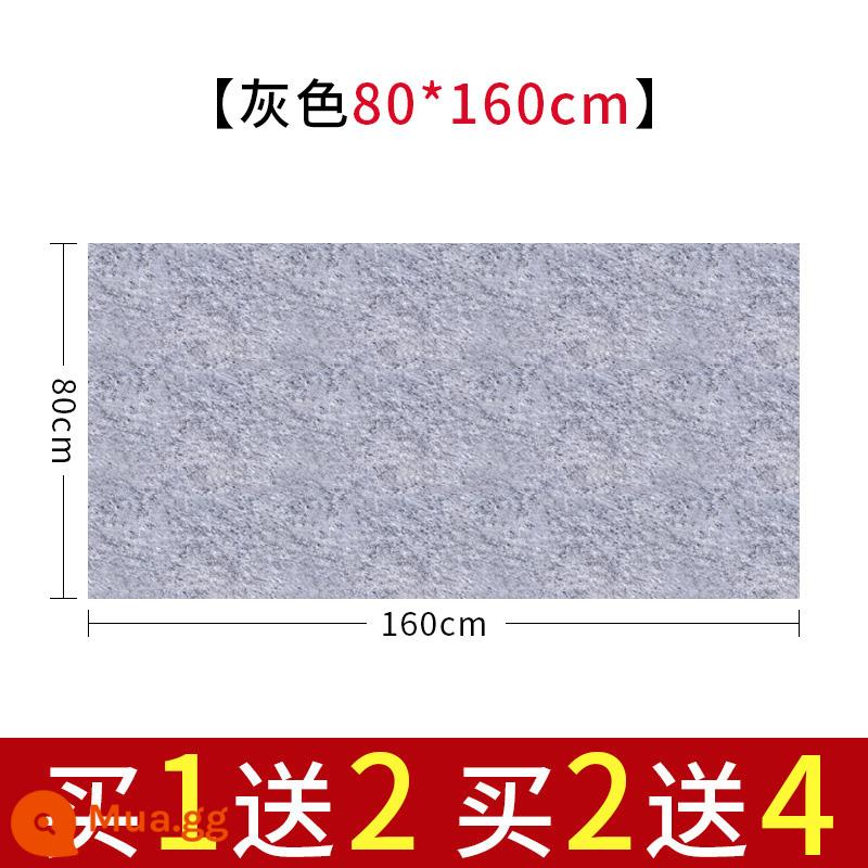 Nỉ nỉ dày thư pháp và cọ vẽ thực hành thư pháp len nỉ đặc biệt viết cọ viết pad nỉ sách vải tranh vải nỉ thư pháp đồ dùng trải bàn học tứ quý tranh trung quốc nỉ pad tranh vải nỉ - Màu xám dày 5 mm [80 * 160cm]