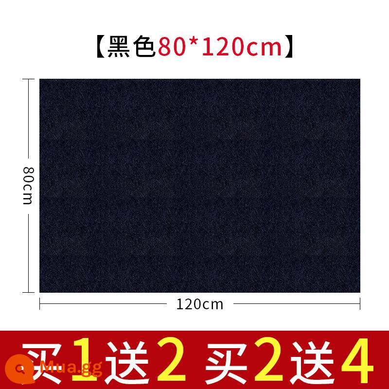 Nỉ nỉ dày thư pháp và cọ vẽ thực hành thư pháp len nỉ đặc biệt viết cọ viết pad nỉ sách vải tranh vải nỉ thư pháp đồ dùng trải bàn học tứ quý tranh trung quốc nỉ pad tranh vải nỉ - Màu đen dày 5mm [80*120cm]