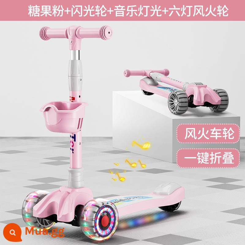 Xe Scooter cho bé 1-3-6-12 tuổi xe đạp trẻ em mẫu gấp bé trai và bé gái xe trơn cho bé - Người hâm mộ trái cây/Hot Wheels/Lễ hội âm nhạc