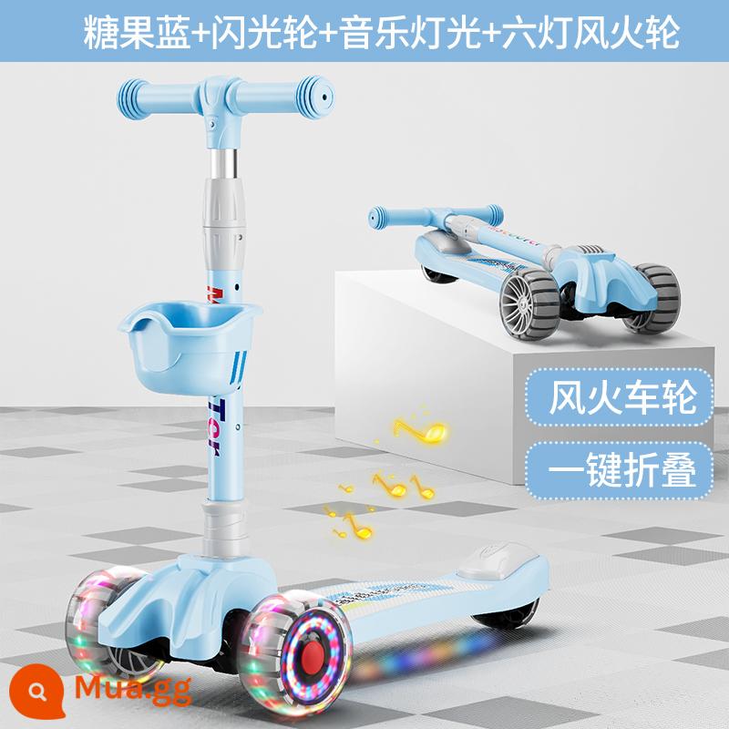 Xe Scooter cho bé 1-3-6-12 tuổi xe đạp trẻ em mẫu gấp bé trai và bé gái xe trơn cho bé - Guolan/Hot Wheels/Lễ hội âm nhạc