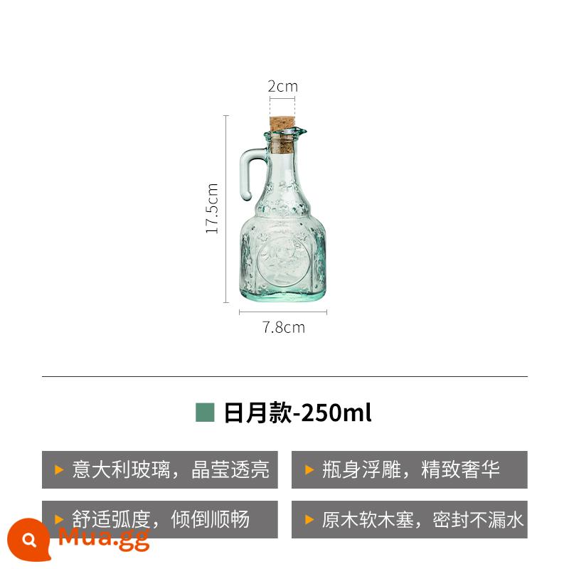 Bormioli Ý Nhập khẩu Glass Diquot Chai Nhà bếp Chai dầu lớn Chai Tổ Tủ Dầu - Phong cách hàng ngày và hàng tháng-250ml