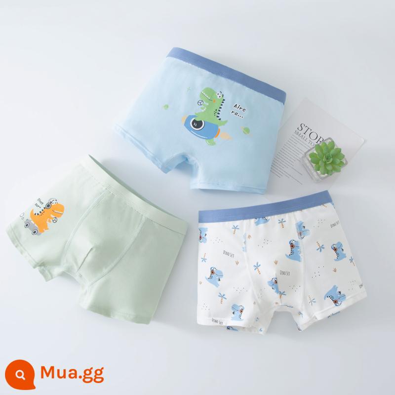 Quần lót trẻ em Babudou cotton bốn góc quần lót bé trai trung và lớn trẻ em quần đùi cotton bé trai trẻ trung - Mã tiêu chuẩn Lutongmeng 7923