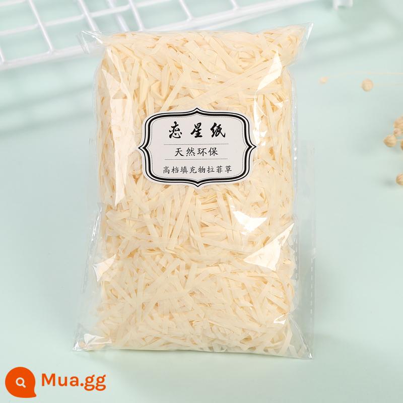 Trang Trí Hộp Quà Raffia Làm Đầy Giấy Vụn Mảnh Lụa Sáng Tạo Bộ Đồ Giường Cỏ Vật Liệu Trang Trí Bao Bì - Giấy lụa cao cấp màu sâm panh