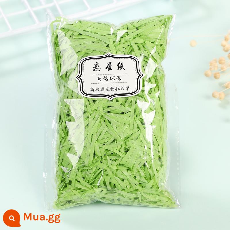 Trang Trí Hộp Quà Raffia Làm Đầy Giấy Vụn Mảnh Lụa Sáng Tạo Bộ Đồ Giường Cỏ Vật Liệu Trang Trí Bao Bì - Giấy lụa cao cấp xanh ngọc