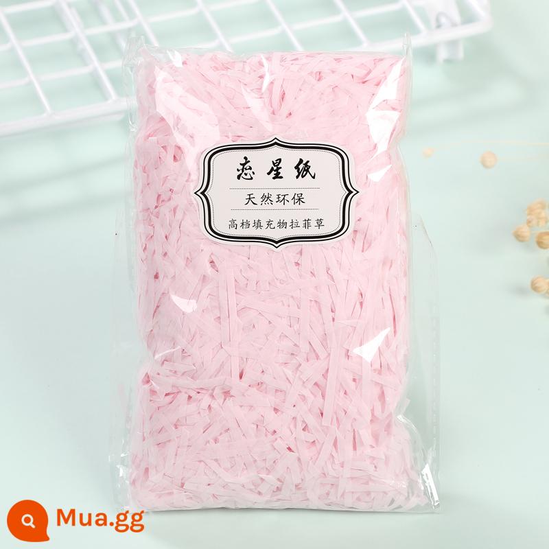 Trang Trí Hộp Quà Raffia Làm Đầy Giấy Vụn Mảnh Lụa Sáng Tạo Bộ Đồ Giường Cỏ Vật Liệu Trang Trí Bao Bì - Giấy Silk Màu Hồng Tiềm Ẩn (Giá Khuyến Mãi Đặc Biệt)