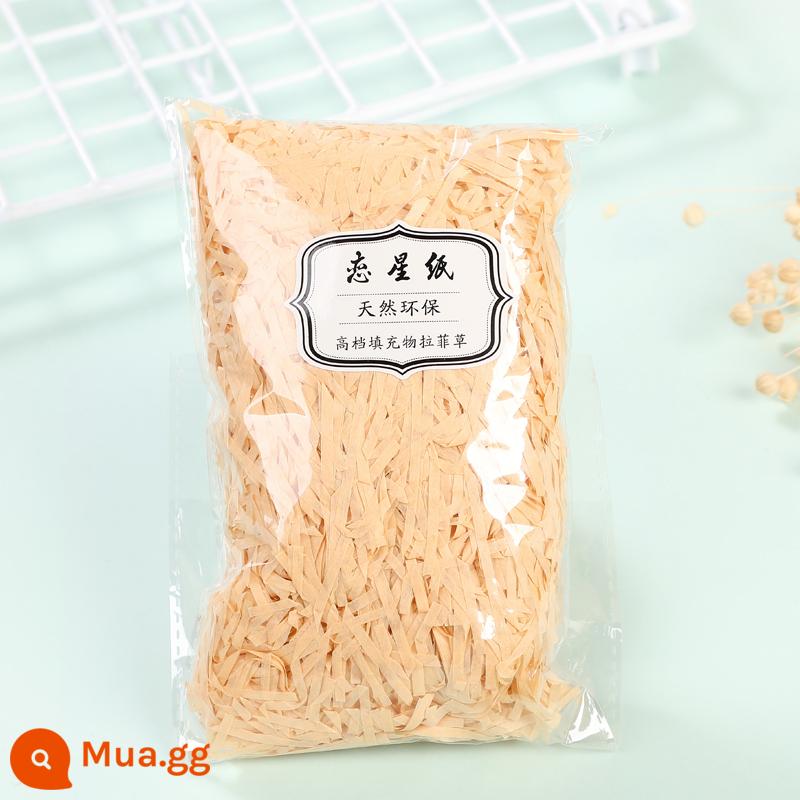 Trang Trí Hộp Quà Raffia Làm Đầy Giấy Vụn Mảnh Lụa Sáng Tạo Bộ Đồ Giường Cỏ Vật Liệu Trang Trí Bao Bì - Giấy lụa cao cấp màu da