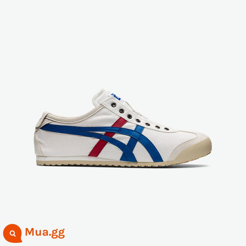 [Classic] Onitsuka Tiger MEXICO66SLIPON giày lười nữ giày lười giày nam - Trắng(1183A360-121)