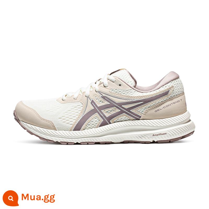 Giày chạy bộ nam nữ đệm thoáng khí chính hãng ASICS GEL-CONTEND 7 Giày thể thao đôi - trắng/tím[nữ]