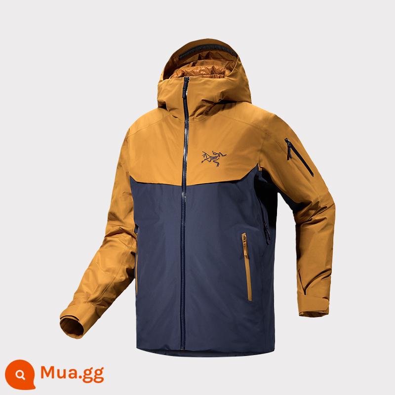 Áo khoác trượt tuyết nam ARC'TERYX MACAI LIGHTWEIGHT GORE-TEX - ĐEN SAPPHIRE/YUKON/Xanh đen/Vàng Yukon