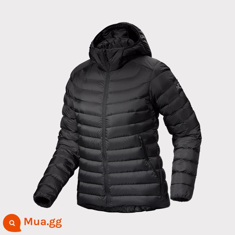 Áo khoác có mũ trùm đầu ấm áp ARC'TERYX CERIUM HOODY dành cho nữ - ĐEN/đen