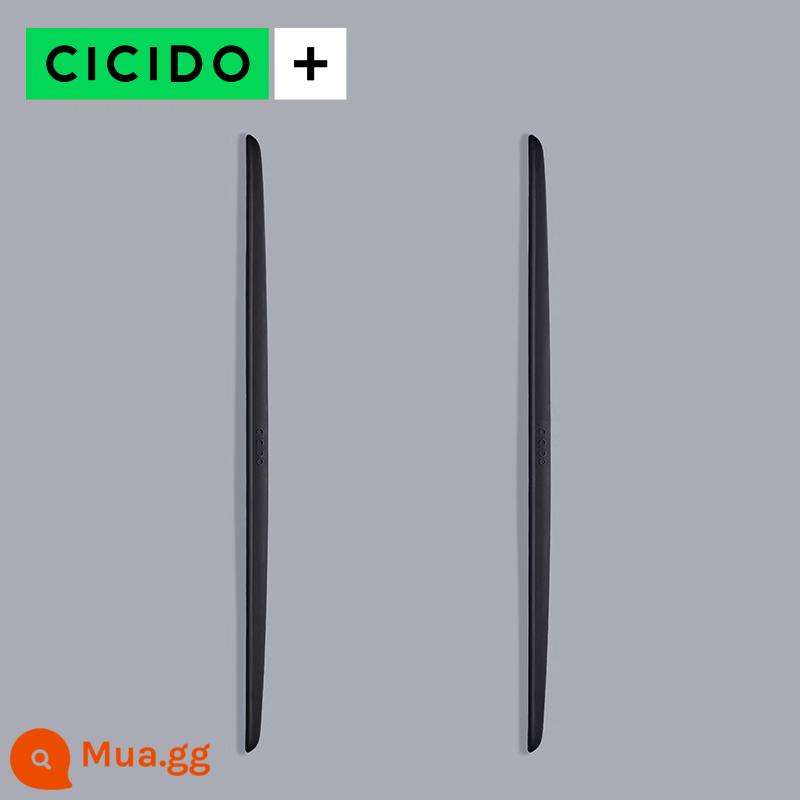 CICIDO 40CM phiên bản mở rộng cửa dải chống va chạm cạnh cửa xe miếng dán chống va chạm silicone chống trầy xước dải chống va chạm - Gói 2 phiên bản mở rộng màu đen-40CM [100% silicone]