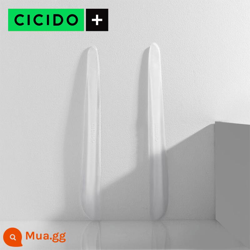 CICIDO cửa xe dải chống va chạm silicone chống va chạm dán cửa bên gương chiếu hậu chống trầy xước dải hiện vật - Model trong suốt [Gói bảo vệ cản trước-2] 100% silicone