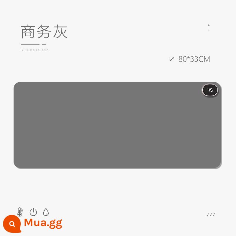 Cực Lớn Làm Nóng Miếng Lót Chuột Máy Tính Văn Phòng Sách Học Sinh Máy Tính Để Bàn Điện Tấm Sưởi Máy Trạm Tay Miếng Lót Viết Mùa Đông - Màn hình kỹ thuật số nhiệt độ không đổi thông minh màu xám dành cho doanh nghiệp [80*33]