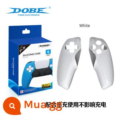 Bao silicon bảo vệ tay cầm PS5 chính hãng Bao silicon bảo vệ tay cầm PS5 Bao bảo vệ tay cầm chơi game PS5 Vỏ mềm chống trượt - Vỏ bảo vệ tay cầm Dobe PS5 màu trắng