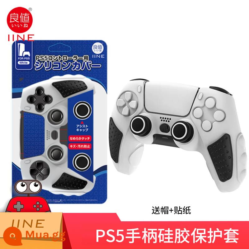 Bao silicon bảo vệ tay cầm PS5 chính hãng Bao silicon bảo vệ tay cầm PS5 Bao bảo vệ tay cầm chơi game PS5 Vỏ mềm chống trượt - Vỏ bảo vệ tay cầm PS5 màu đen trắng L691 giá tốt đi kèm nắp