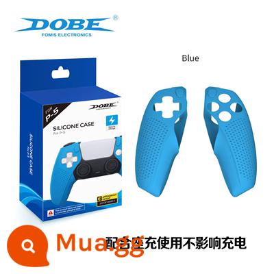 Bao silicon bảo vệ tay cầm PS5 chính hãng Bao silicon bảo vệ tay cầm PS5 Bao bảo vệ tay cầm chơi game PS5 Vỏ mềm chống trượt - Vỏ bảo vệ tay cầm Dobe PS5 màu xanh lam