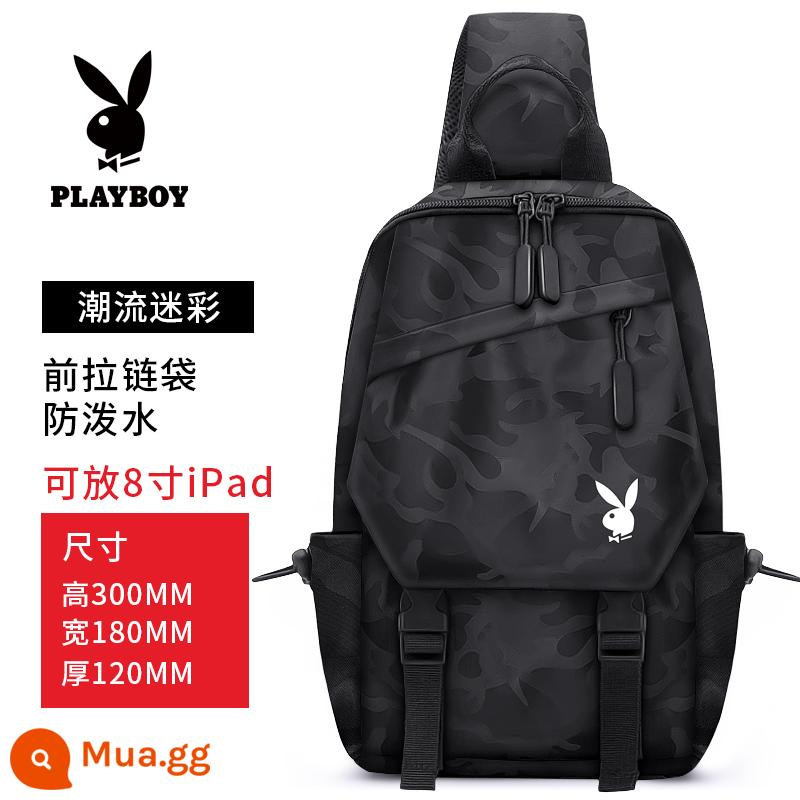 Playboy Nam Ba Lô Một Túi Đeo Vai Nhỏ Vải Ins Triều Thương Hiệu Vai Xéo Dung Tích Lớn Túi Đeo Chéo Ngực - 9016BC[Gửi ô]