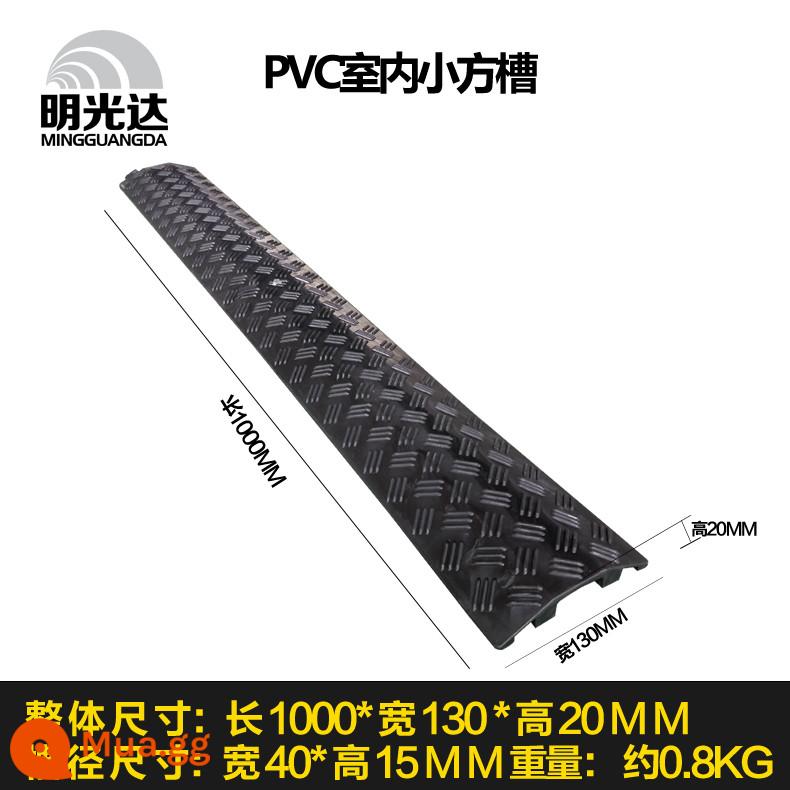 Dây đai giảm tốc dây cao su máng bảo vệ dây máng áp tấm PVC trong nhà và ngoài trời dây nối đất tấm dây bọc cao su máng - PVC trong nhà khe vuông nhỏ màu đen