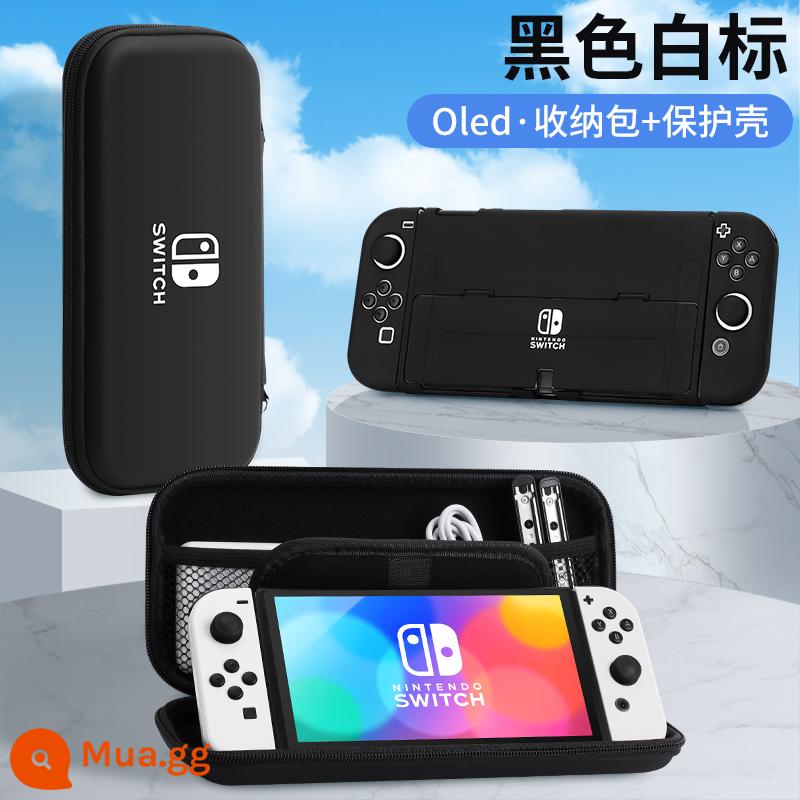 Túi lưu trữ Nintendo Switch có giá đỡ ns Vỏ bảo vệ dung lượng lớn Bảng điều khiển trò chơi switchol di động hộp vỏ cứng hộp oled hộp băng siwch vỏ tay cầm trọn bộ phụ kiện cầm tay - Hộp cứng đế Oled [nhãn trắng đen + hộp bảo vệ tương tự] đi kèm màng + nắp