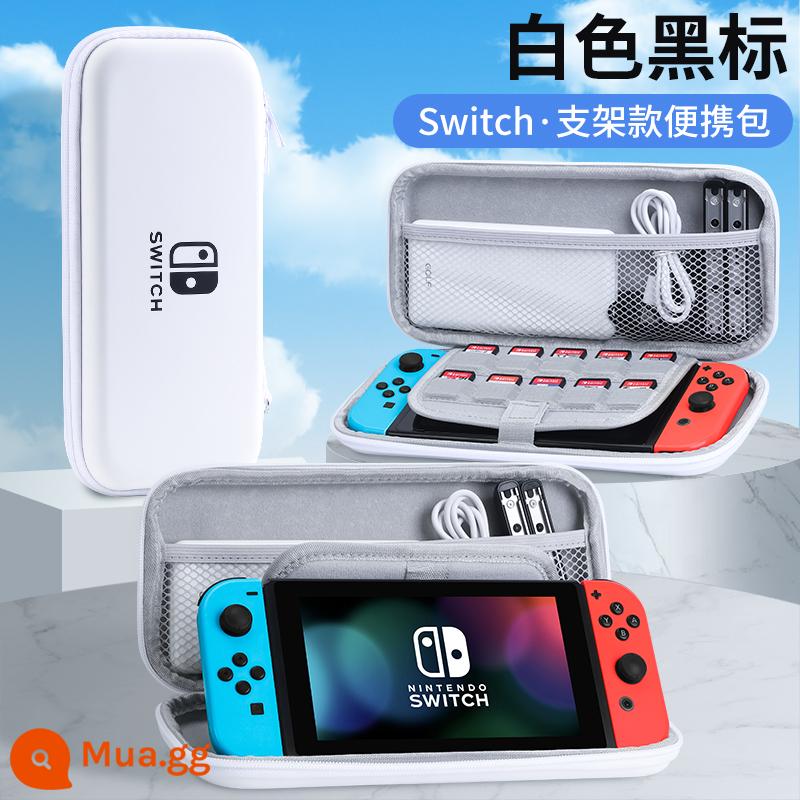 Túi lưu trữ Nintendo Switch có giá đỡ ns Vỏ bảo vệ dung lượng lớn Bảng điều khiển trò chơi switchol di động hộp vỏ cứng hộp oled hộp băng siwch vỏ tay cầm trọn bộ phụ kiện cầm tay - Hộp đựng cứng công tắc [nhãn đen trắng] đi kèm miếng dán + nắp