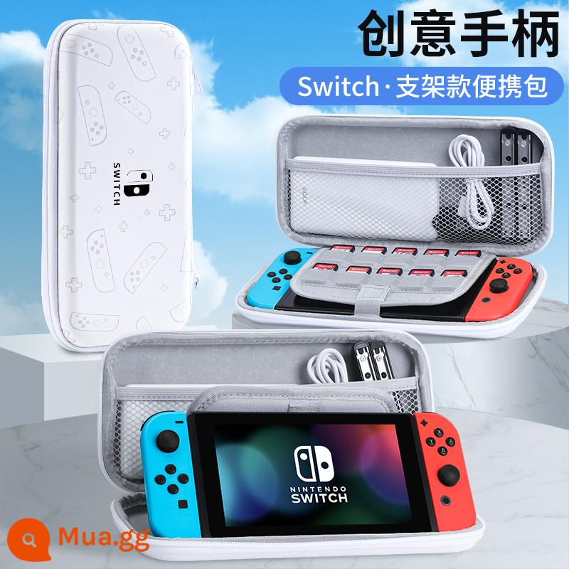 Túi lưu trữ Nintendo Switch có giá đỡ ns Vỏ bảo vệ dung lượng lớn Bảng điều khiển trò chơi switchol di động hộp vỏ cứng hộp oled hộp băng siwch vỏ tay cầm trọn bộ phụ kiện cầm tay - Hộp đựng cứng công tắc [tay cầm sáng tạo] đi kèm miếng dán + nắp